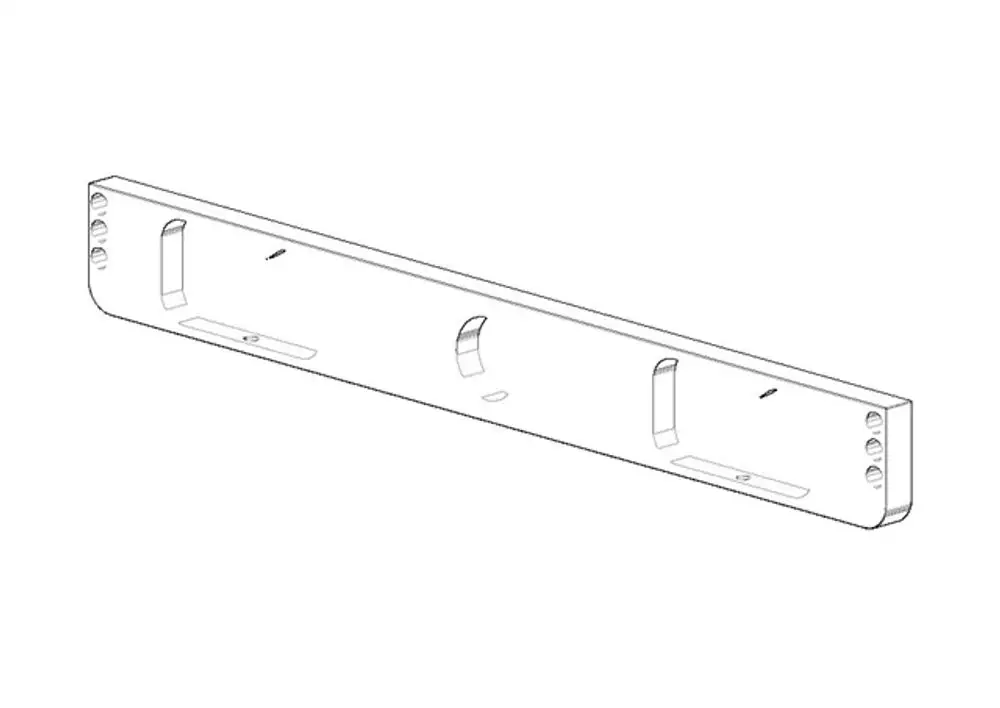 DORNBRACHT Halter für Wannengriff ERSATZTEILE 081771500 300 x 35 x 10 mm Chrom, 081771500-00 Galeriebild 1